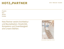 Tablet Screenshot of hotzpartner.ch